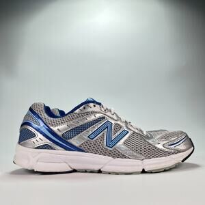 New Balance 470V3 Silver Blue Athletic Running Shoes W470SB3 Women's Size 8.5